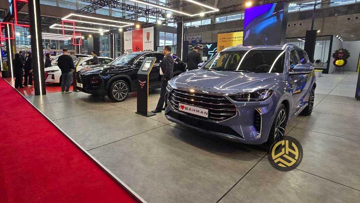 حضور بهمن موتور با فیدلیتی الیت و هونگچی H5 هیبریدی در نمایشگاه تهران