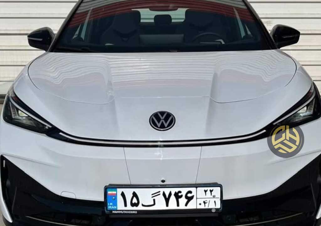 فولکس واگن ID یونیکس وارداتی ماموت پلاک گذر موقت دریافت کرد