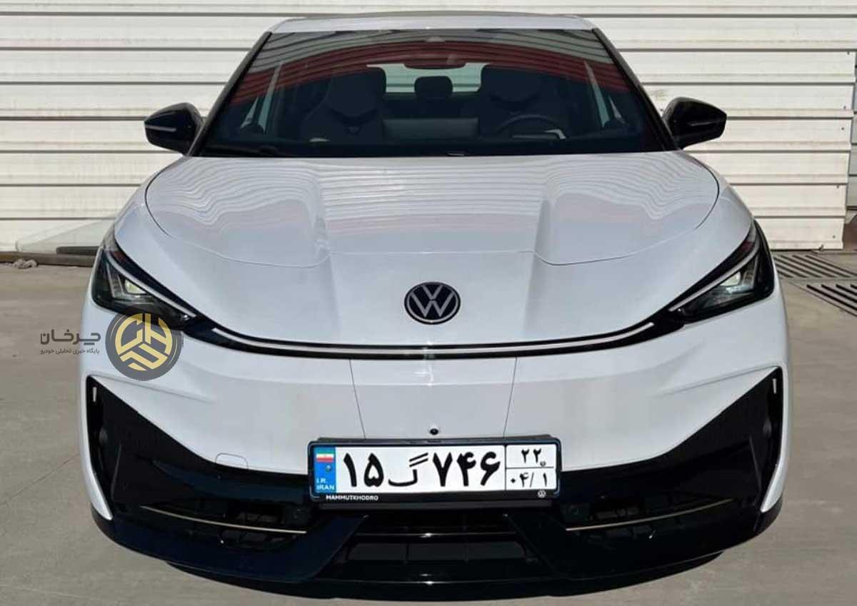 فولکس واگن ID یونیکس وارداتی ماموت پلاک گذر موقت دریافت کرد