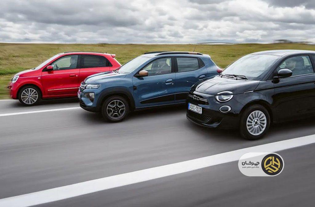 فیات ۵۰۰، داچیا اسپرینگ و رنو توینگو