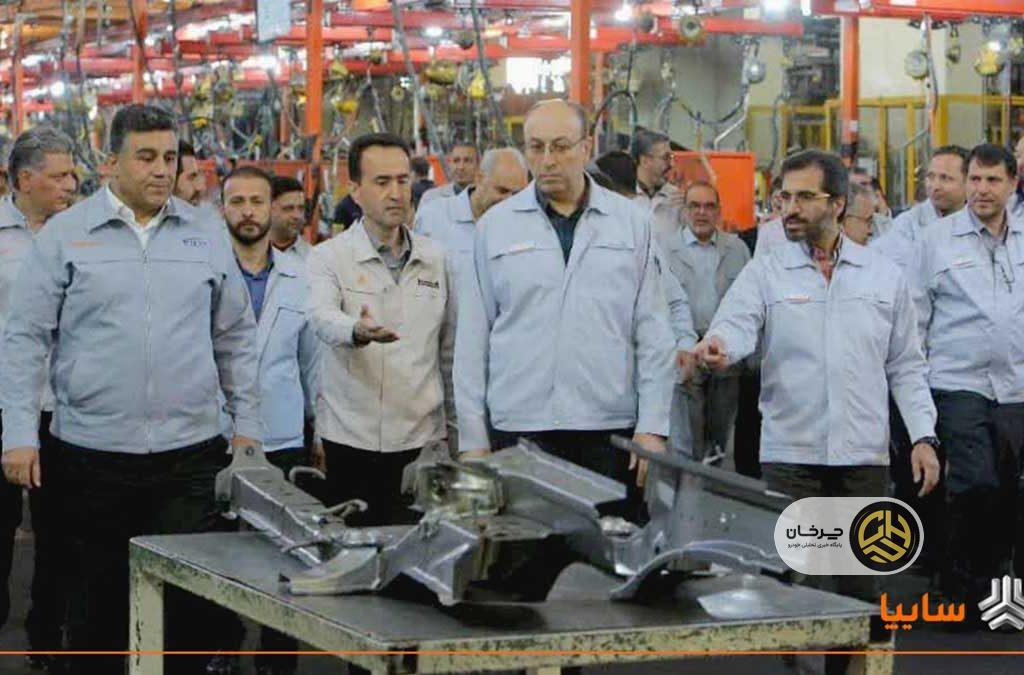بازدید مدیرعامل گروه خودروسازی سایپا از روند تولید ایدکوپرس و ایران کاوه