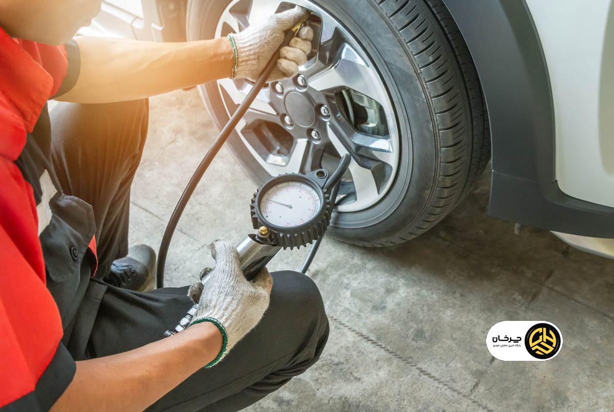 تنظیم باد تایر