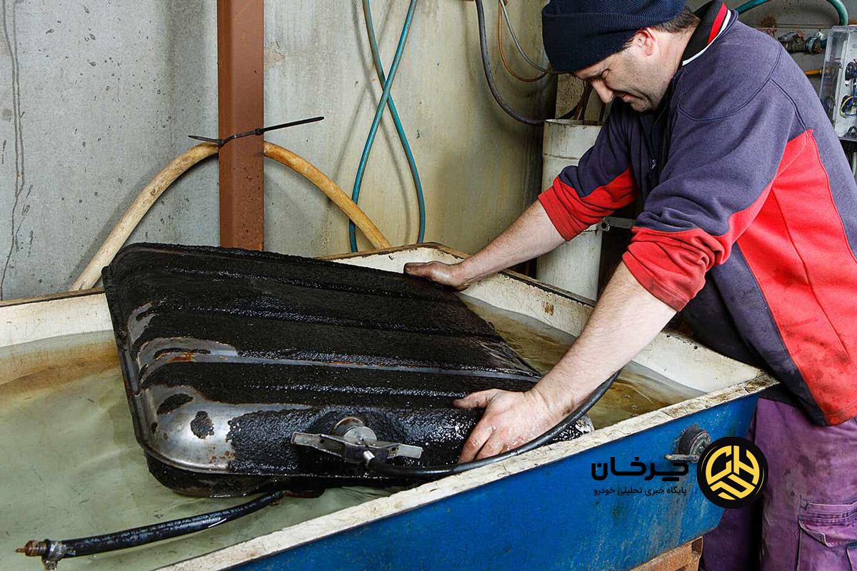 تمیز کردن باک خودرو