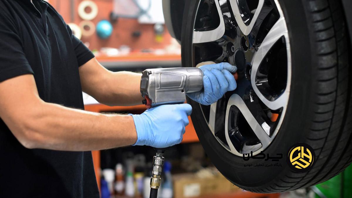 جابه‌جایی تایر خودرو