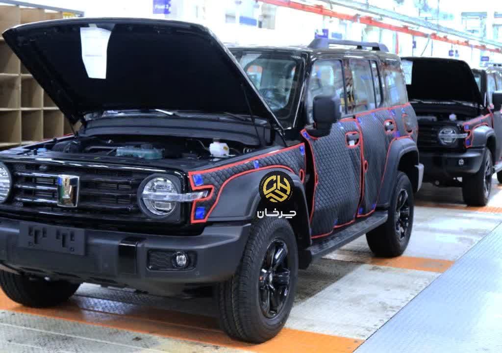 مونتاژ تانک 300 شتابران خودرو پرشیا GWM TANK