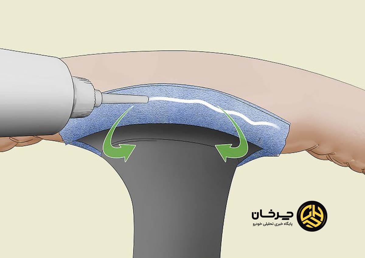 تعویض چرم فرمان