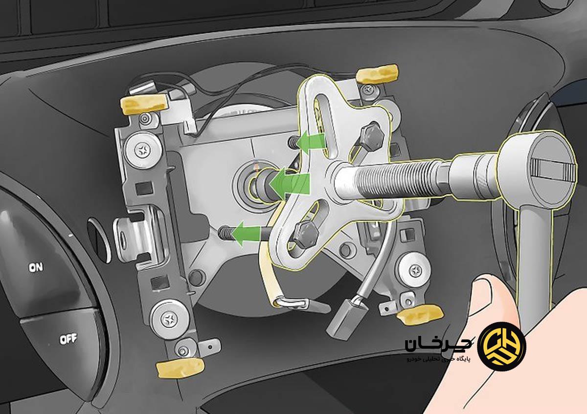 تعویض چرم فرمان