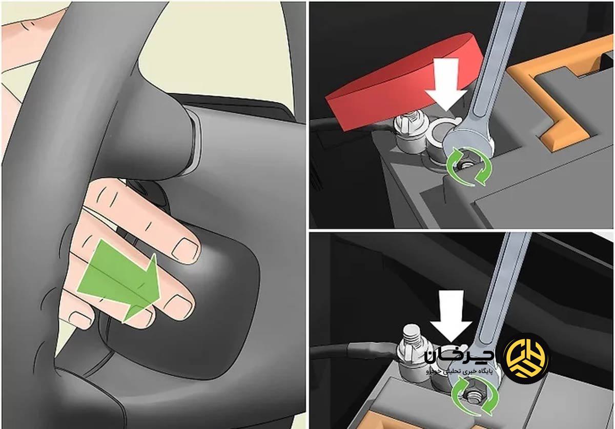 تعویض چرم فرمان