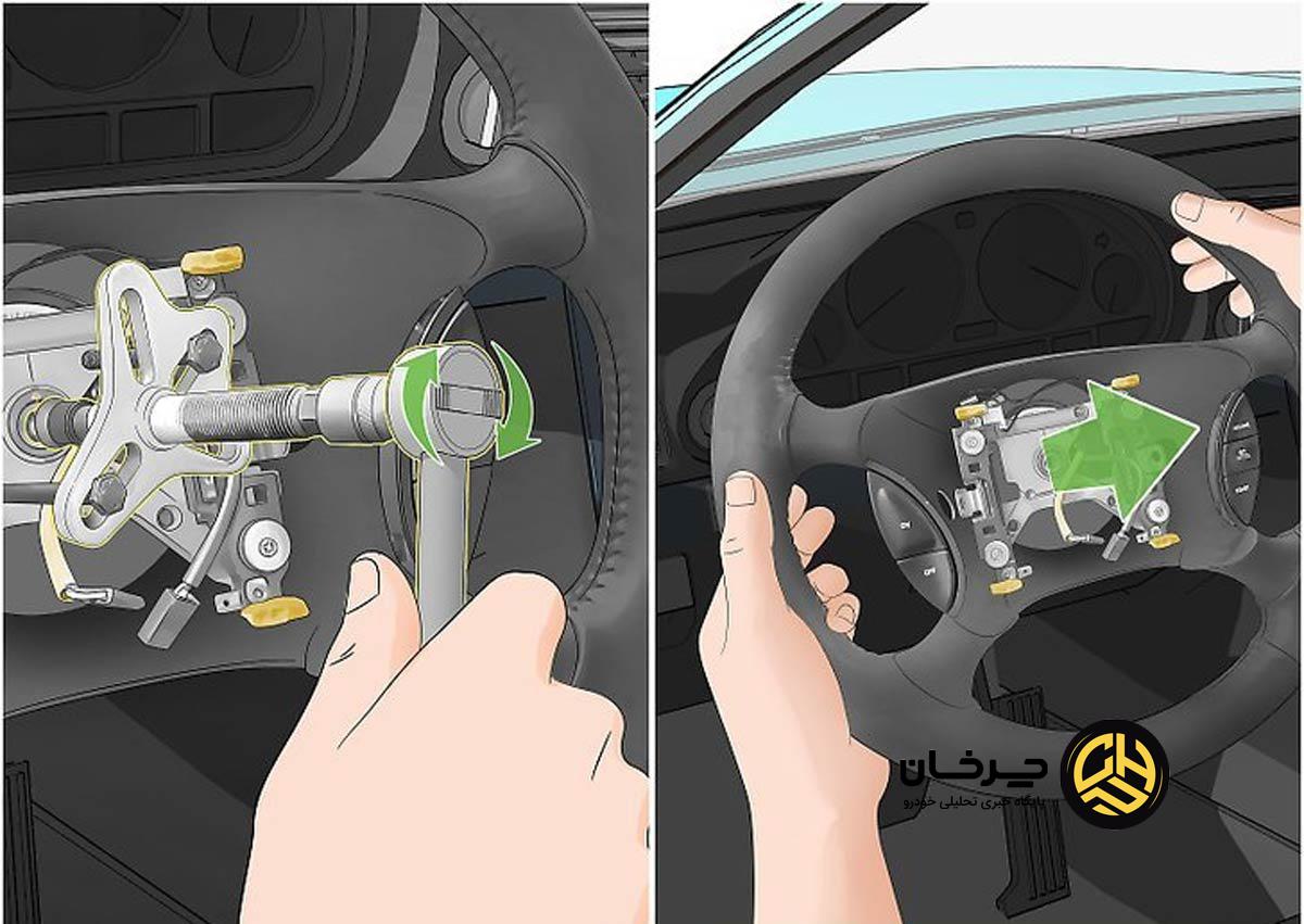 تعویض چرم فرمان