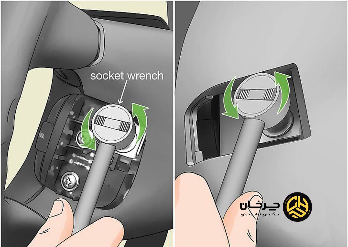 تعویض چرم فرمان