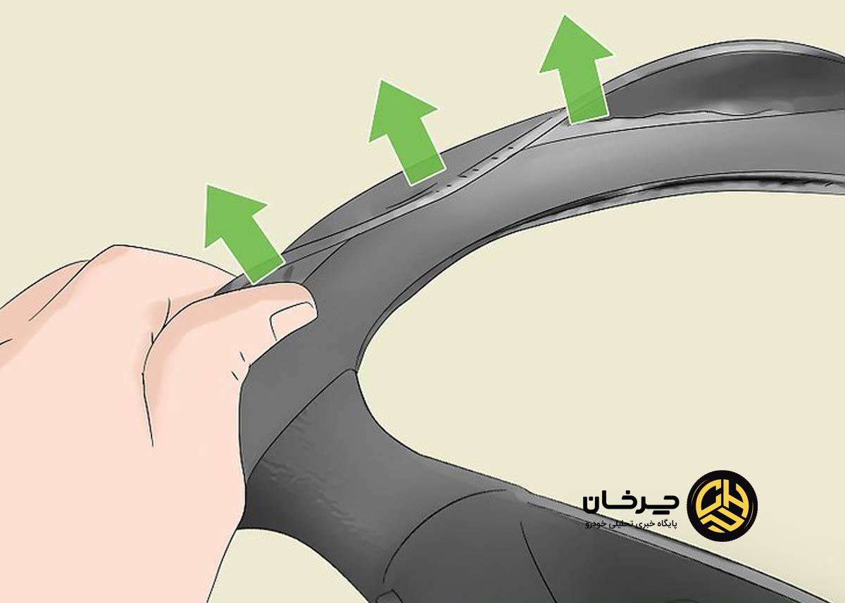تعویض چرم فرمان