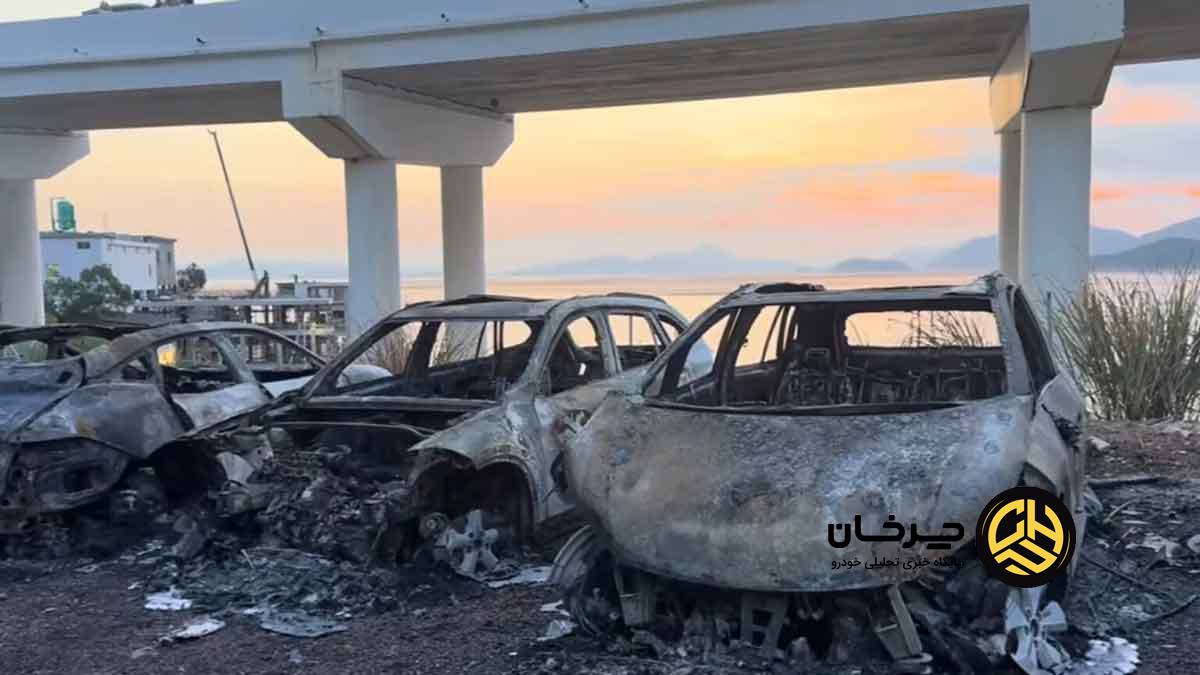 سوختن خودرو آواتار در چین