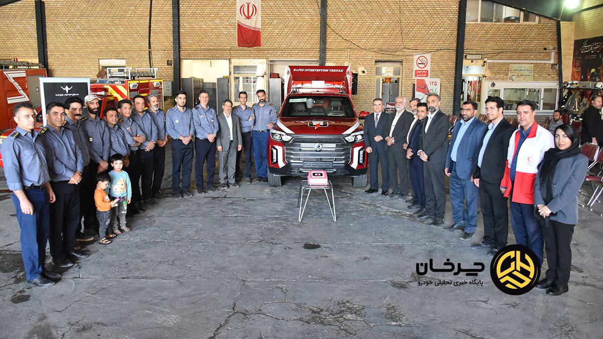 پیکاپ موسو گرند خان آتش‌نشانی