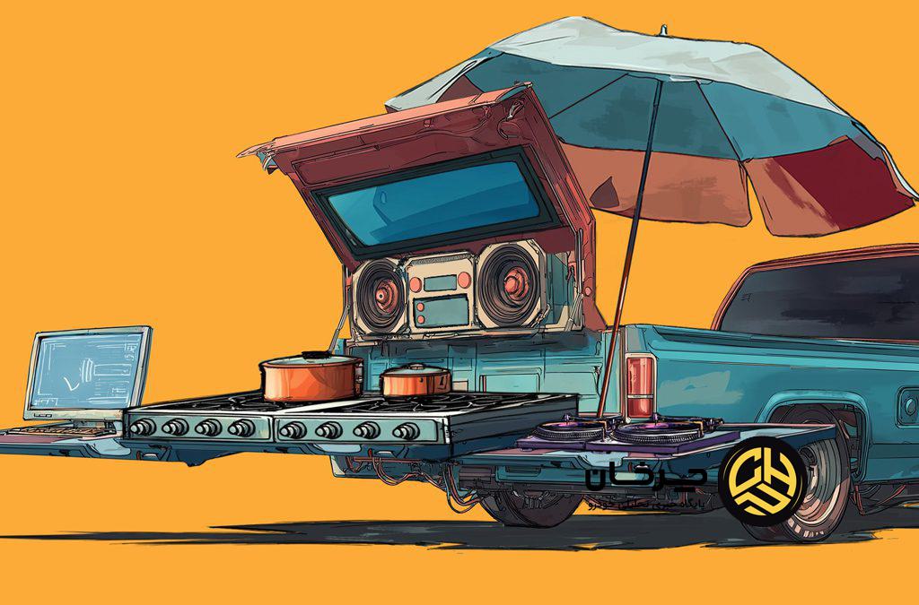 طراحی در عقب وانت بارها