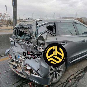 تصادف تیگو 7 پرو با 2 اتوبوس و نمایش ایمنی بالای این خودرو