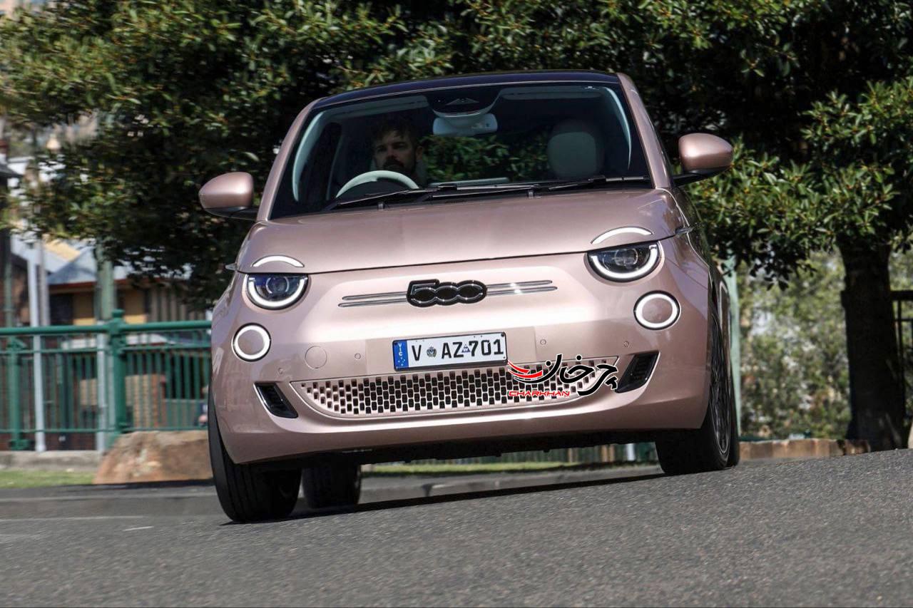 فیات 500 برقی - FIAT 500E خودرو برقی پارسیان موتور مانلی