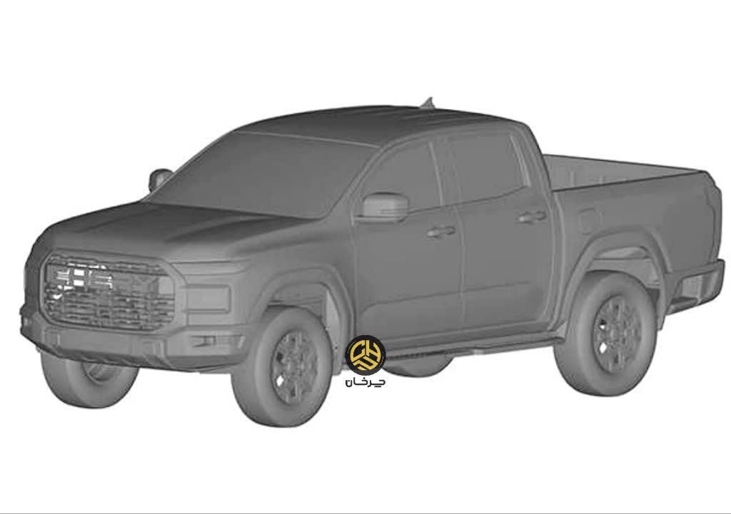 طرح پیکاپ چری هیملا ریلای آر08 new chery pickup himla r08 奇瑞皮卡