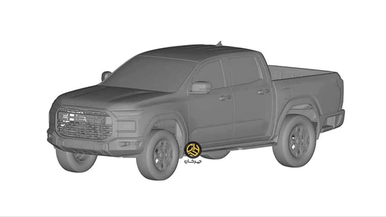 طرح پیکاپ چری هیملا ریلای آر08 new chery pickup himla r08 奇瑞皮卡