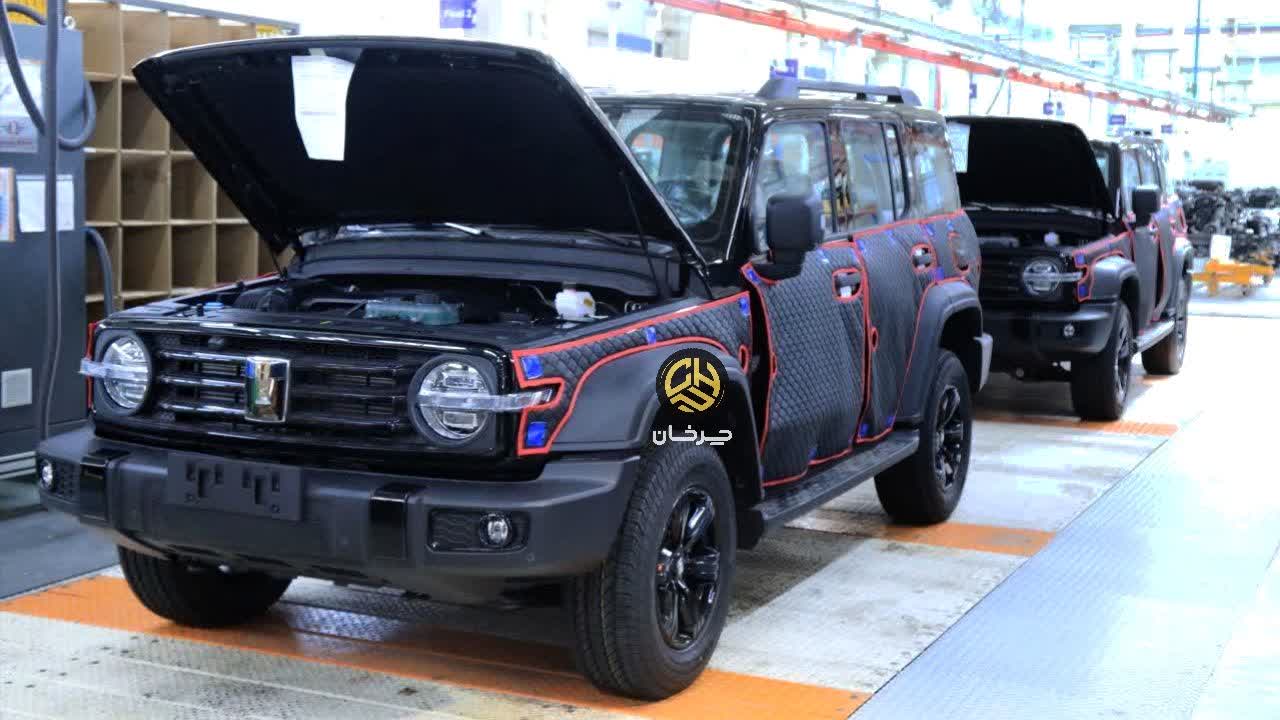 مونتاژ تانک 300 شتابران خودرو پرشیا GWM TANK