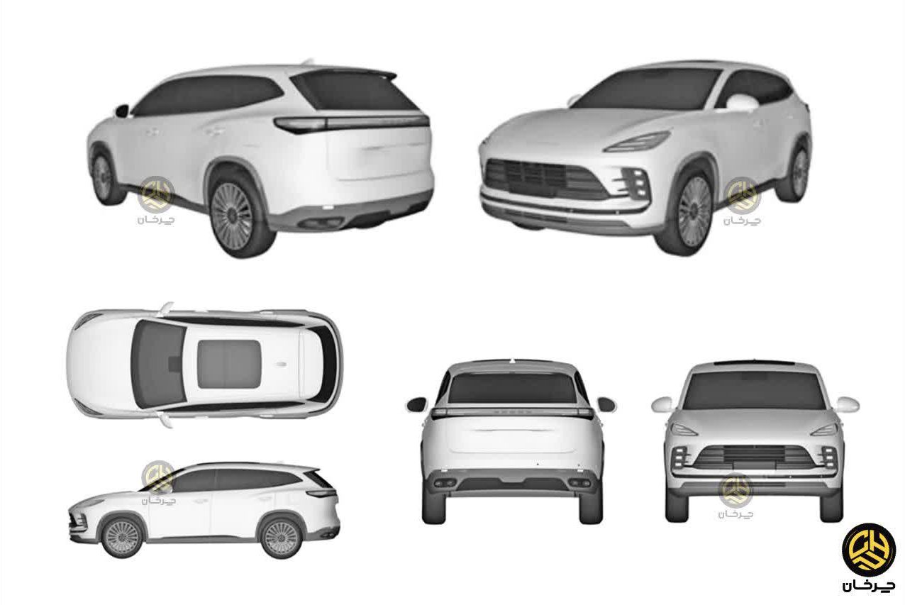 طرح چری اکسید تی ایکس ال جدید اکستریم ای تی 5 CHERY EXEED ET5 NEW TXL XTRIM