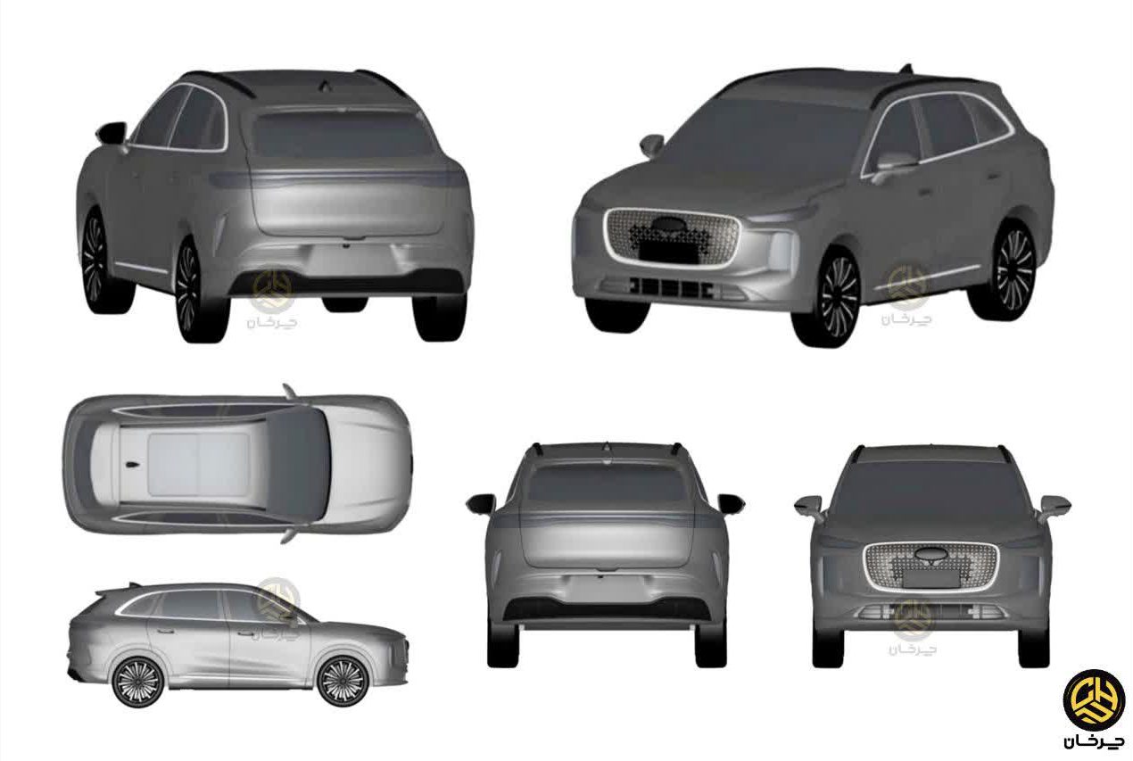 طرح خودرو چری لیپس لپاس ال 8 LEPAS L8 PATENT NEW CHERY