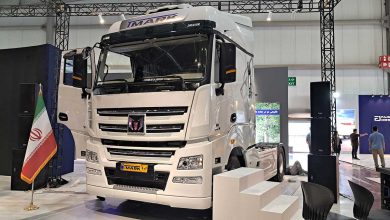 رونمایی از کشنده T-Mark آفتاب دیزل در نمایشگاه خودروی اصفهان منبع سایت چرخان