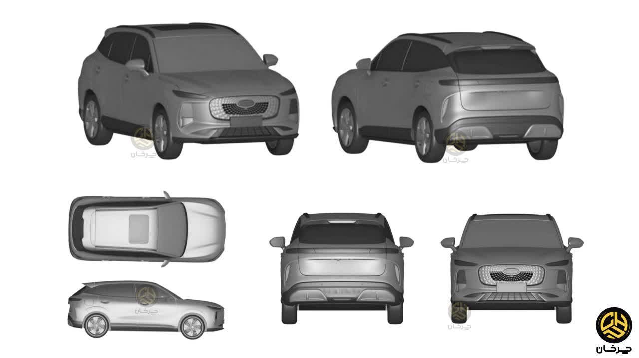 طرح خودرو چری لیپس لپاس ال 4 LEPAS L4 PATENT NEW CHERY