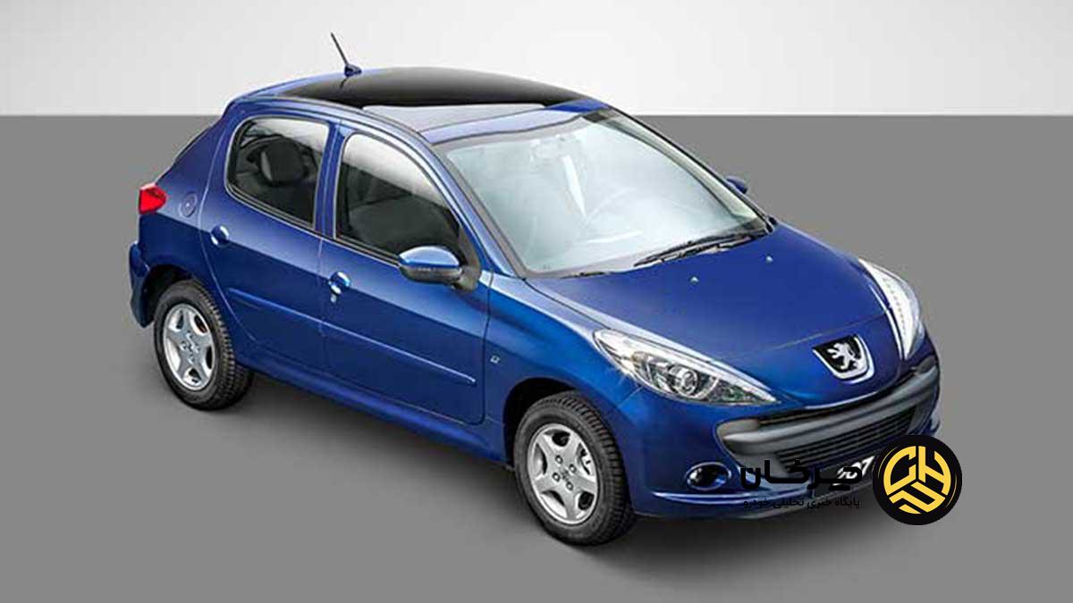 قیمت انواع پژو 207