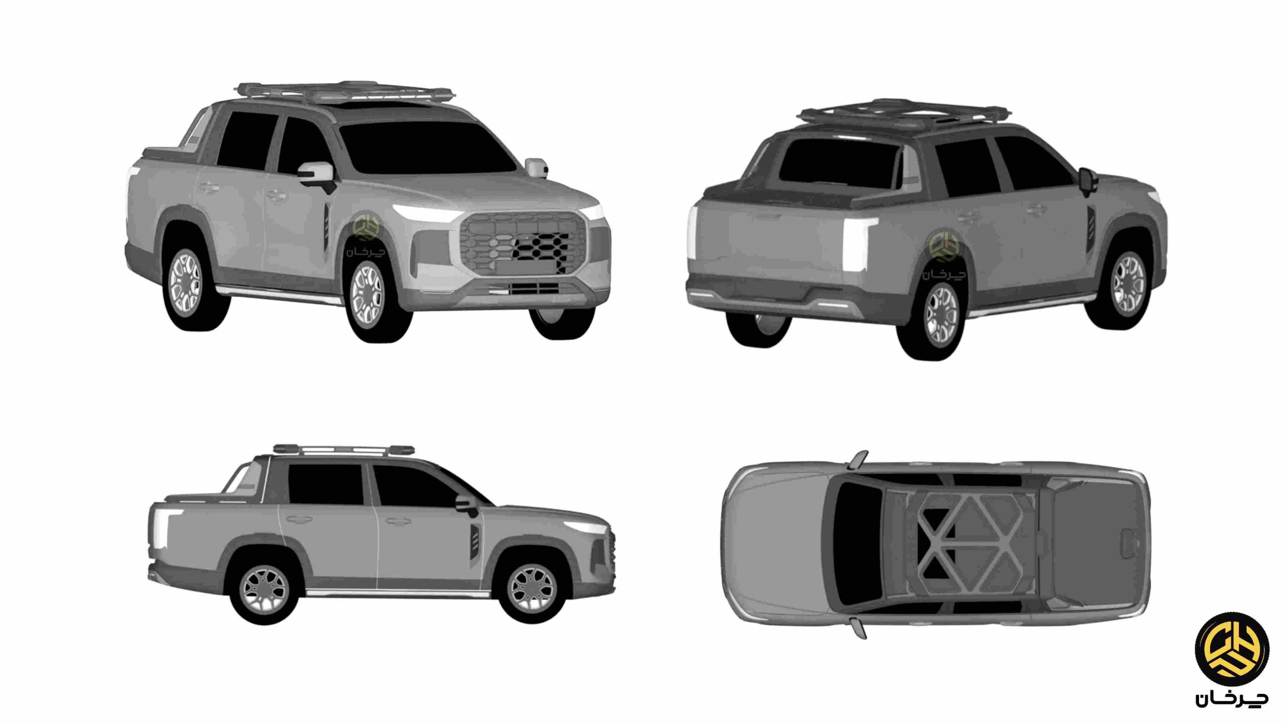 پیکاپ جدید چری NEW CHERY SUV PICKUP T1TP