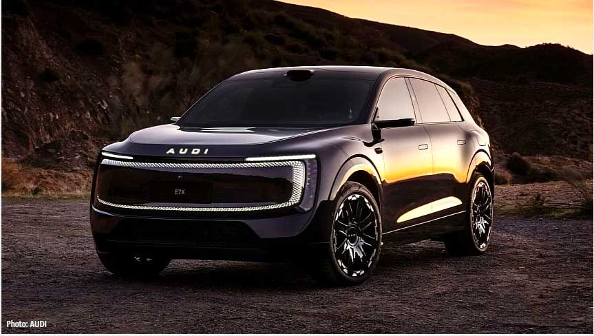 AUDI E7X با برد ۷۵۰ کیلومتر و کابین سینمایی در پکن رونمایی شد