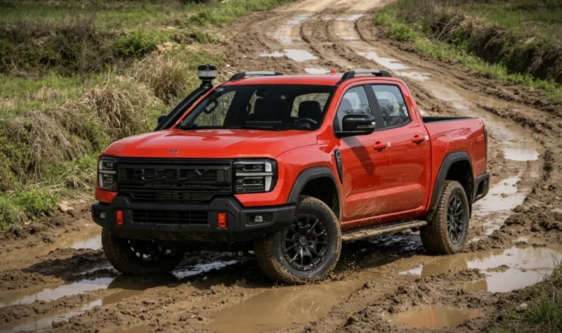 چری Rely R08 Pro معرفی شد؛ پیکاپ آفرودی با موتور دیزل ۴۲۰ نیوتن‌متری و 4×4 برای رقابت با GWM Cannon