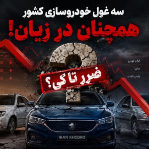 سه غول خودروسازی کشور همچنان در زیان!