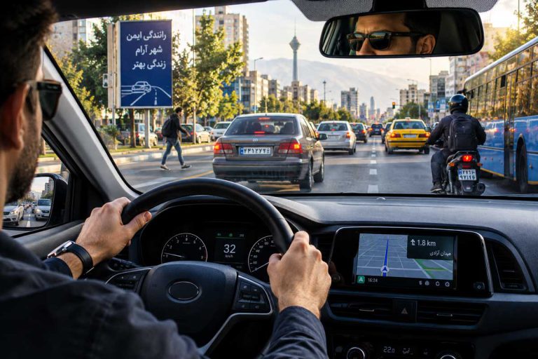 نکات ایمنی و دفاعی برای رانندگی در شهرهای شلوغ