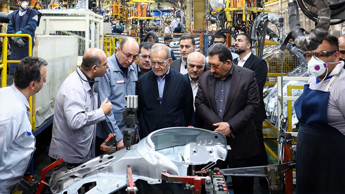 بازدید دکتر پزشکیان سایپا